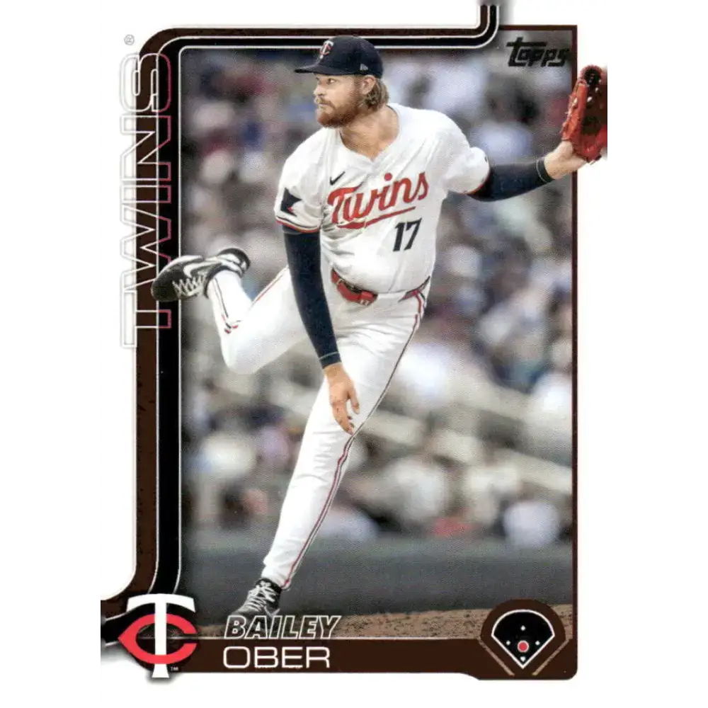 2025 Topps #12 Bailey Ober NM-MT Minnesota Twins Baseball Card - Baseball Card Single