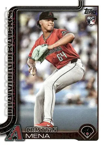 Original gloss Cristian Mena rookie Diamondbacks baseball card 2025 Topps #120