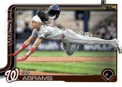 2025 Topps #122 CJ Abrams NM-MT Nationals ID:78925 - Baseball Card Single
