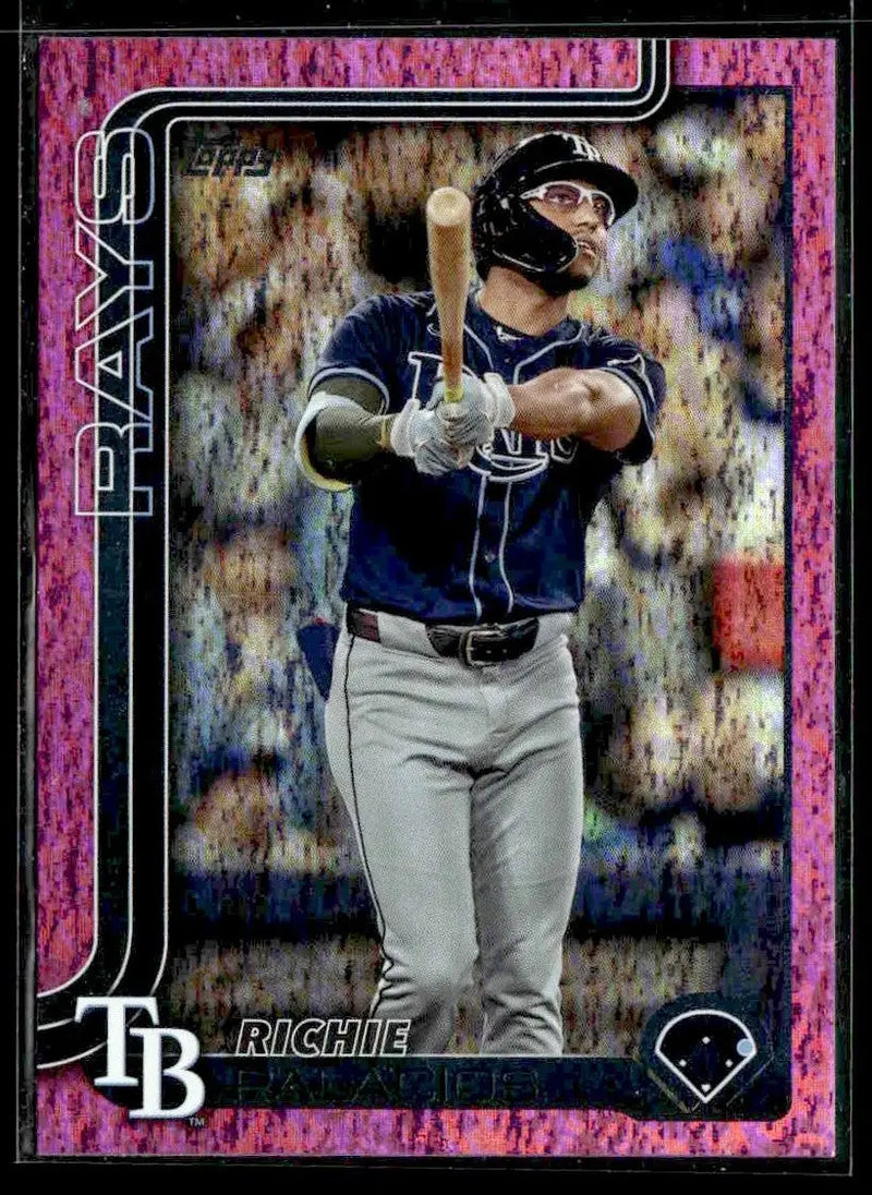 2025 Topps #124 Richie Palacios Pink Holo Foil - Baseball Card Single