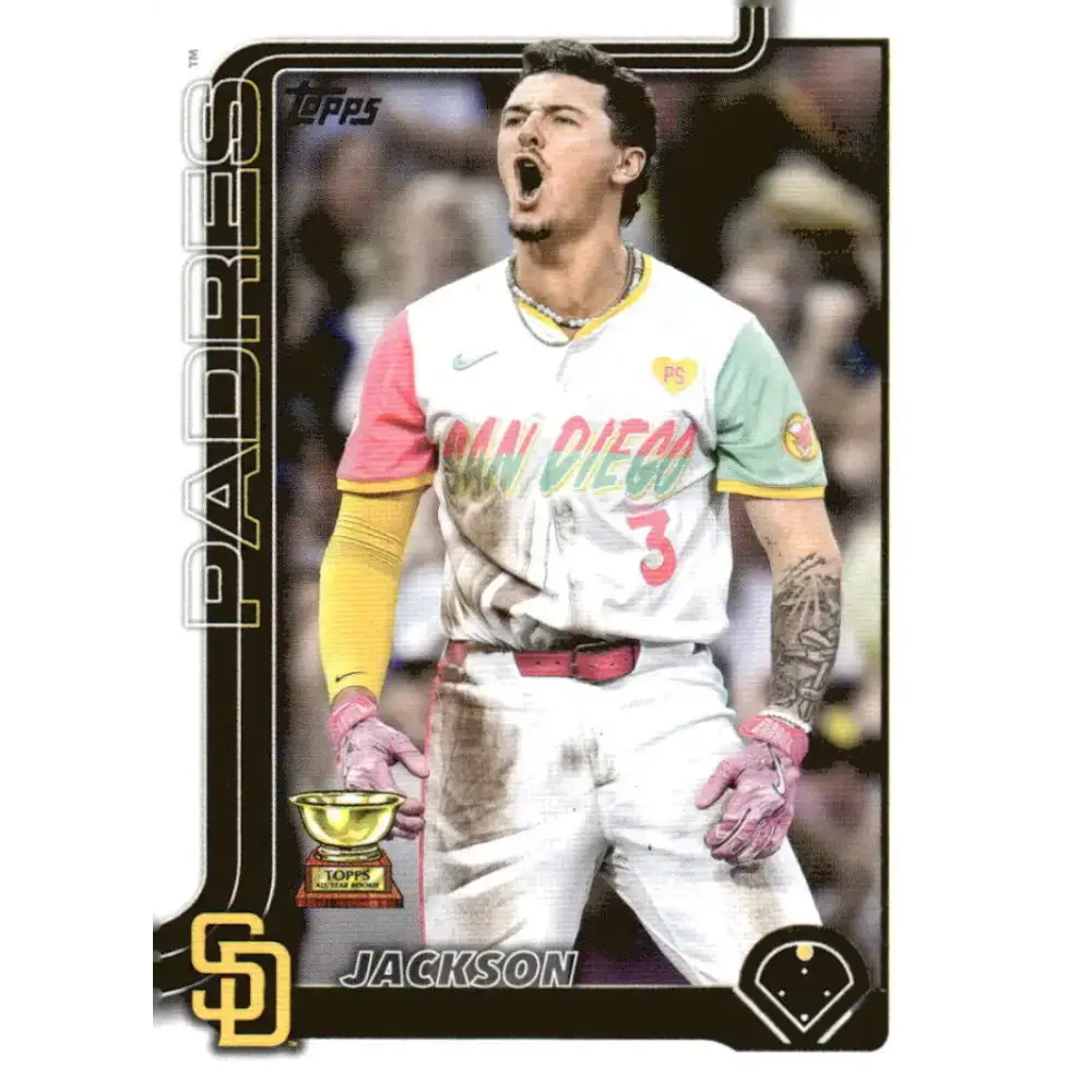 2025 Topps #125 Jackson Merrill NM-MT San Diego Padres Baseball Card - Baseball Card Single
