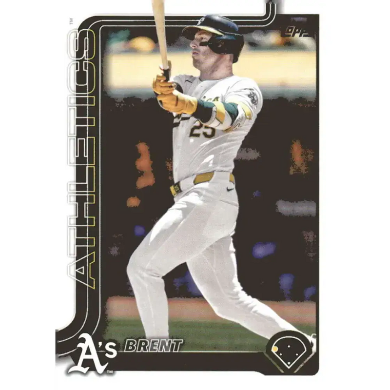 2025 Topps #129 Brent Rooker NM-MT Oakland Athletics Baseball Card - Baseball Card Single