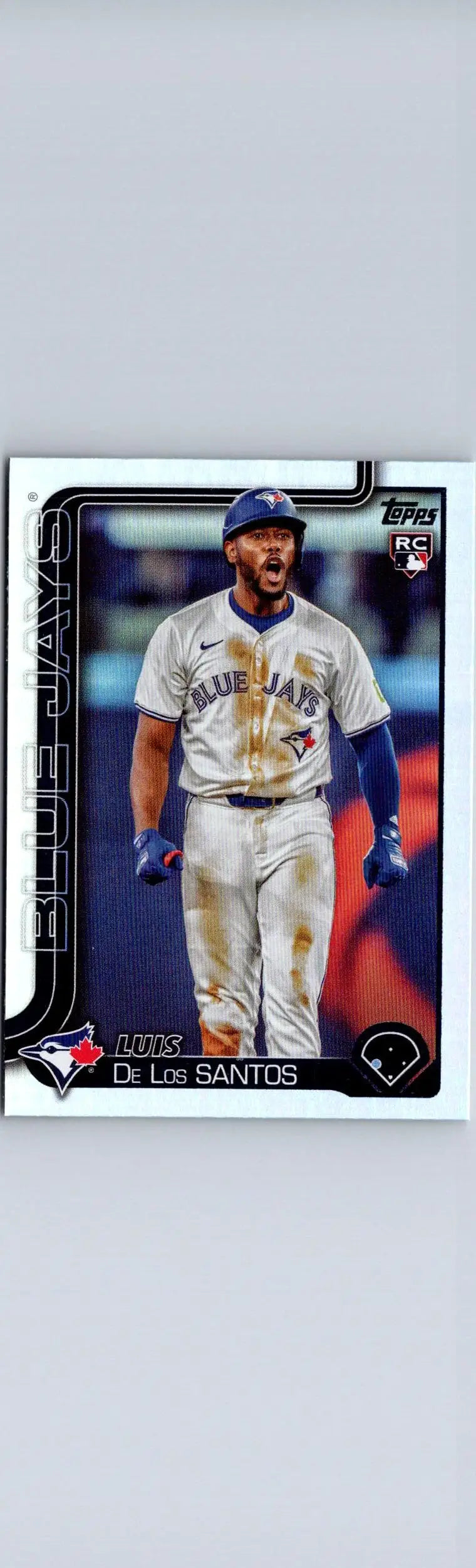 Orelvis De Los Santos baseball card from 2025 Topps #13 Los Santos Rainbow Foil