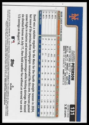 2025 Topps #131 David Peterson