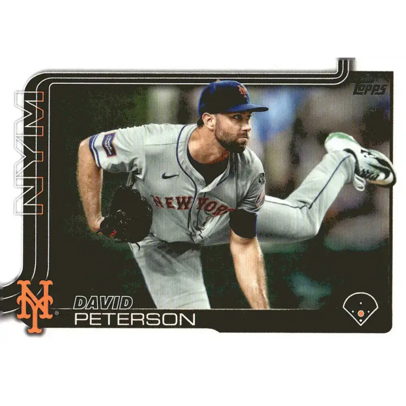 2025 Topps #131 David Peterson NM-MT New York Mets Baseball Card - Baseball Card Single