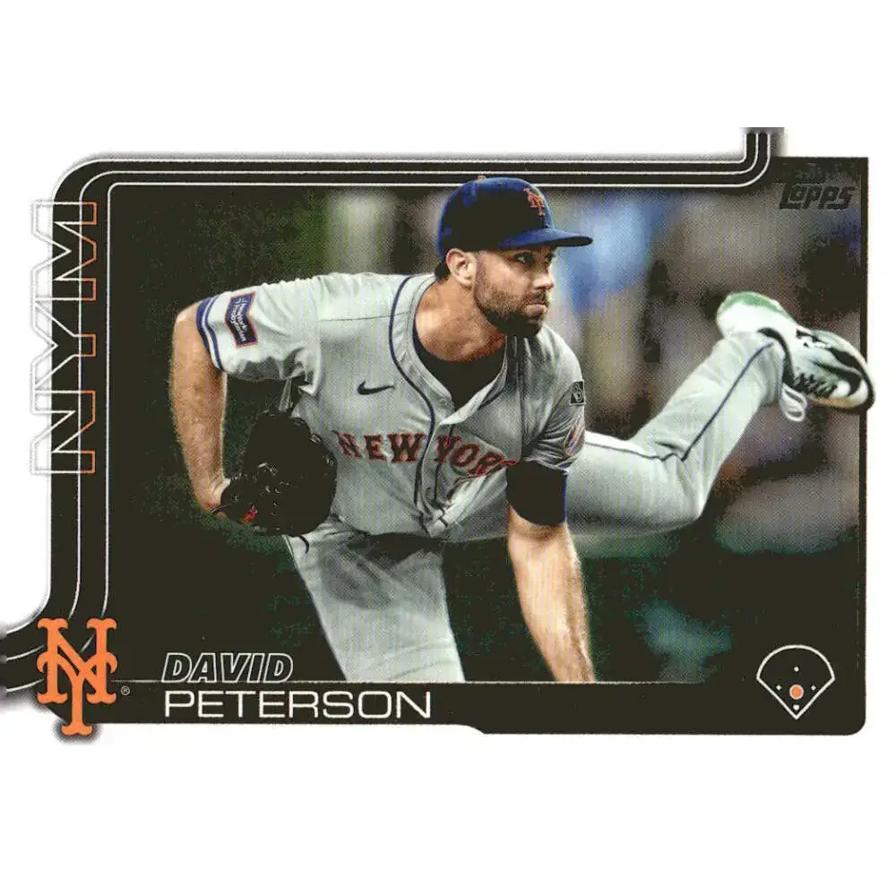 2025 Topps #131 David Peterson NM-MT New York Mets Baseball Card - Baseball Card Single