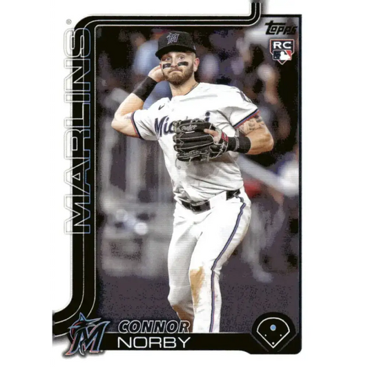 2025 Topps #132 Connor Norby NM-MT RC Rookie Miami Marlins Baseball Card