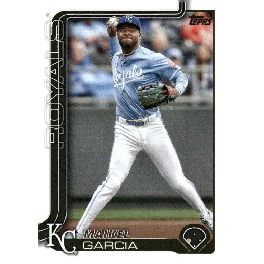 2025 Topps #135 Maikel Garcia NM-MT Kansas City Royals Baseball Card - Baseball Card Single