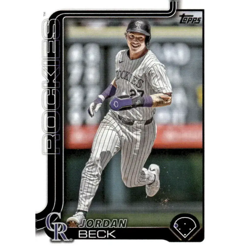 2025 Topps #139 Jordan Beck NM-MT Colorado Rockies Baseball Card - Baseball Card Single