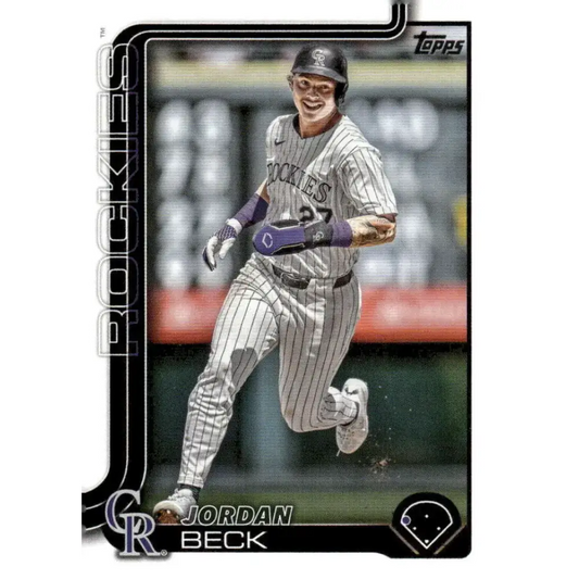 2025 Topps #139 Jordan Beck NM-MT Colorado Rockies Baseball Card - Baseball Card Single