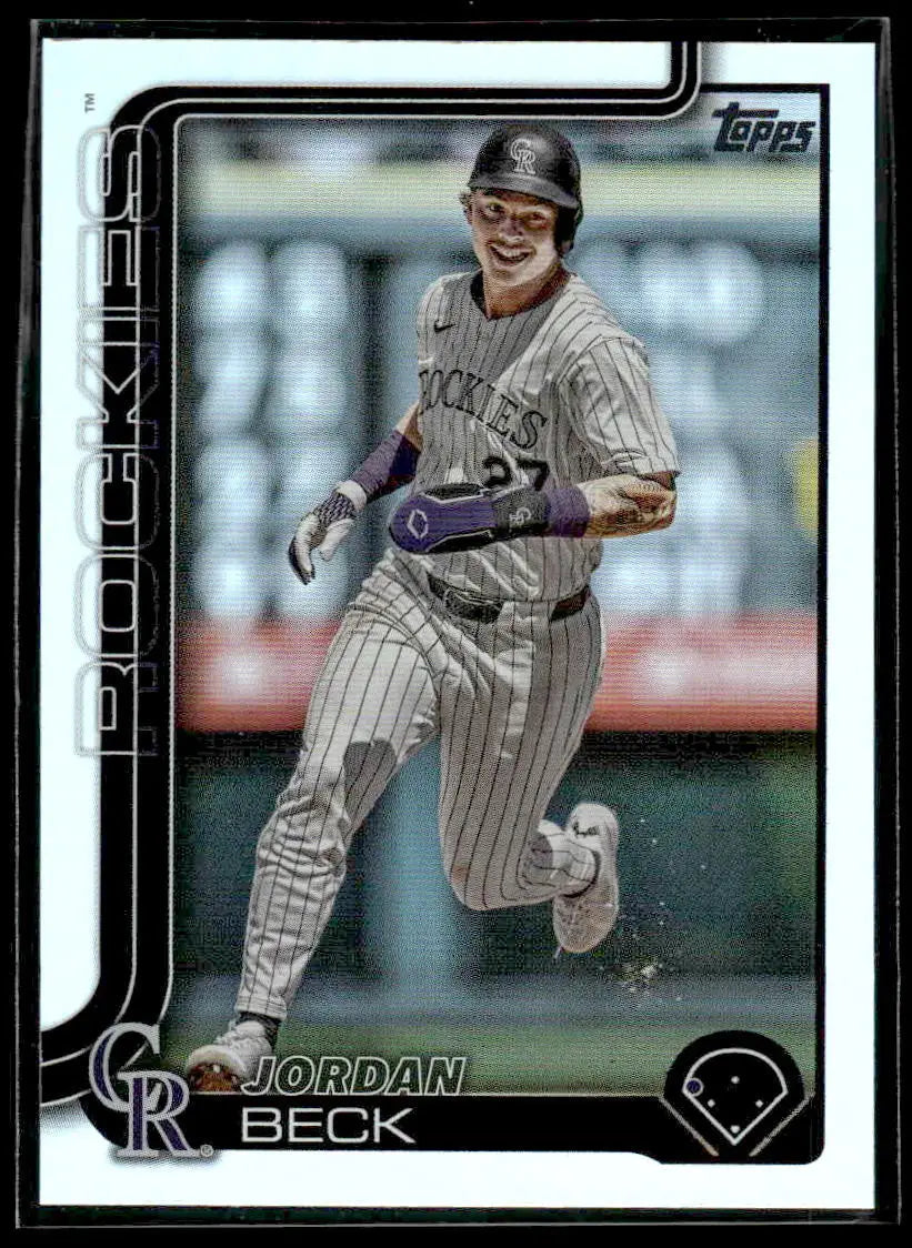 2025 Topps #139 Jordan Beck Rainbow Foil - Baseball Card Single