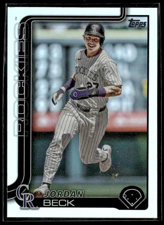 2025 Topps #139 Jordan Beck Rainbow Foil - Baseball Card Single
