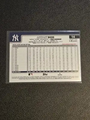 2025 Topps #14 Anthony Rizzo Diamante Foil - Baseball Card Single