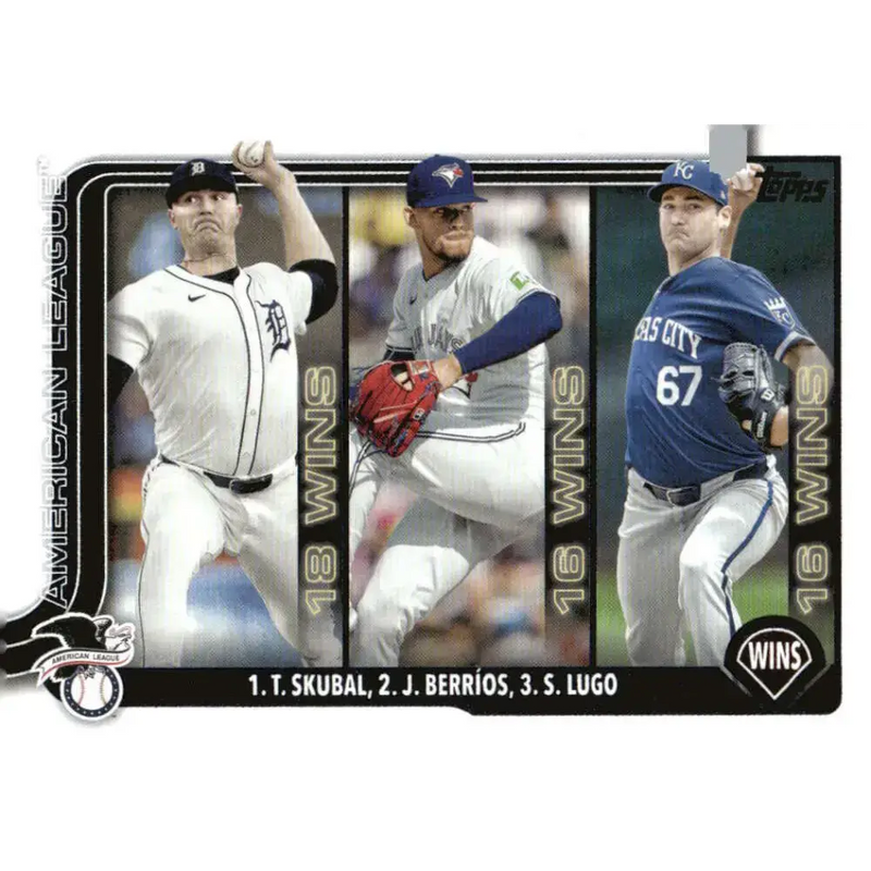 2025 Topps #151 Jose Berrios/Seth Lugo/Tarik Skubal NM-MT Detroit Tigers/Kansas City Royals/Toronto Blue Jays Baseball
