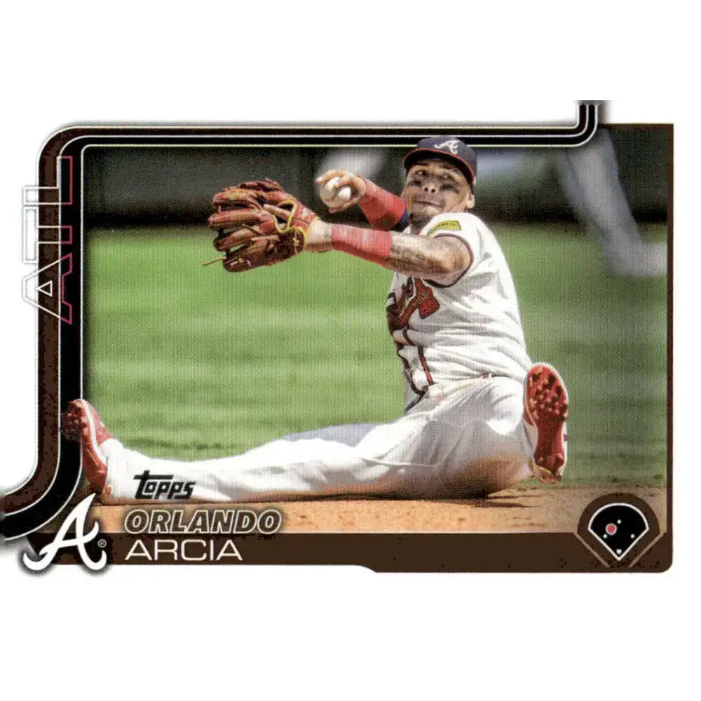 2025 Topps #154 Orlando Arcia NM-MT Atlanta Braves Baseball Card - Baseball Card Single