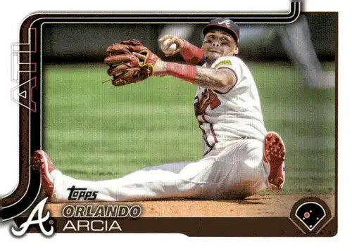 2025 Topps #154 Orlando Arcia NM-MT Braves ID:76961 - Baseball Card Single