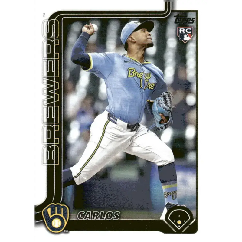 2025 Topps #16 Carlos Rodriguez NM-MT RC Rookie Milwaukee Brewers Baseball Card - Baseball Card Single