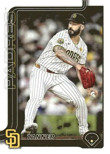 Baseball card of Tanner Scott in Padres uniform with original gloss, NM-MT condition