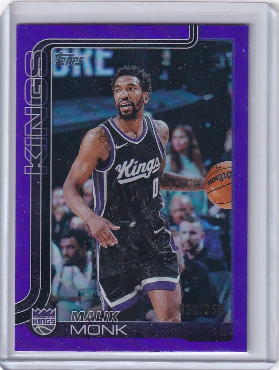 2025 TOPPS #164 MALIK MONK 30/250- SACRAMENTO KINGS