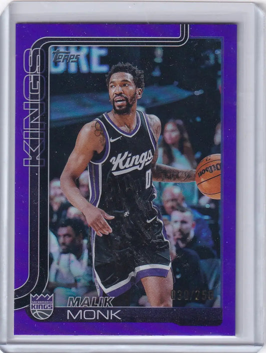 2025 TOPPS #164 MALIK MONK 30/250- SACRAMENTO KINGS - Basketball Card Single