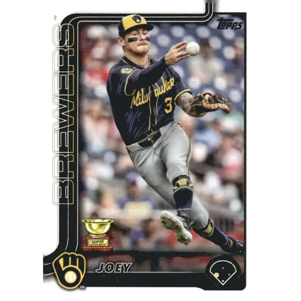 2025 Topps #165 Joey Ortiz NM-MT Milwaukee Brewers Baseball Card - Baseball Card Single