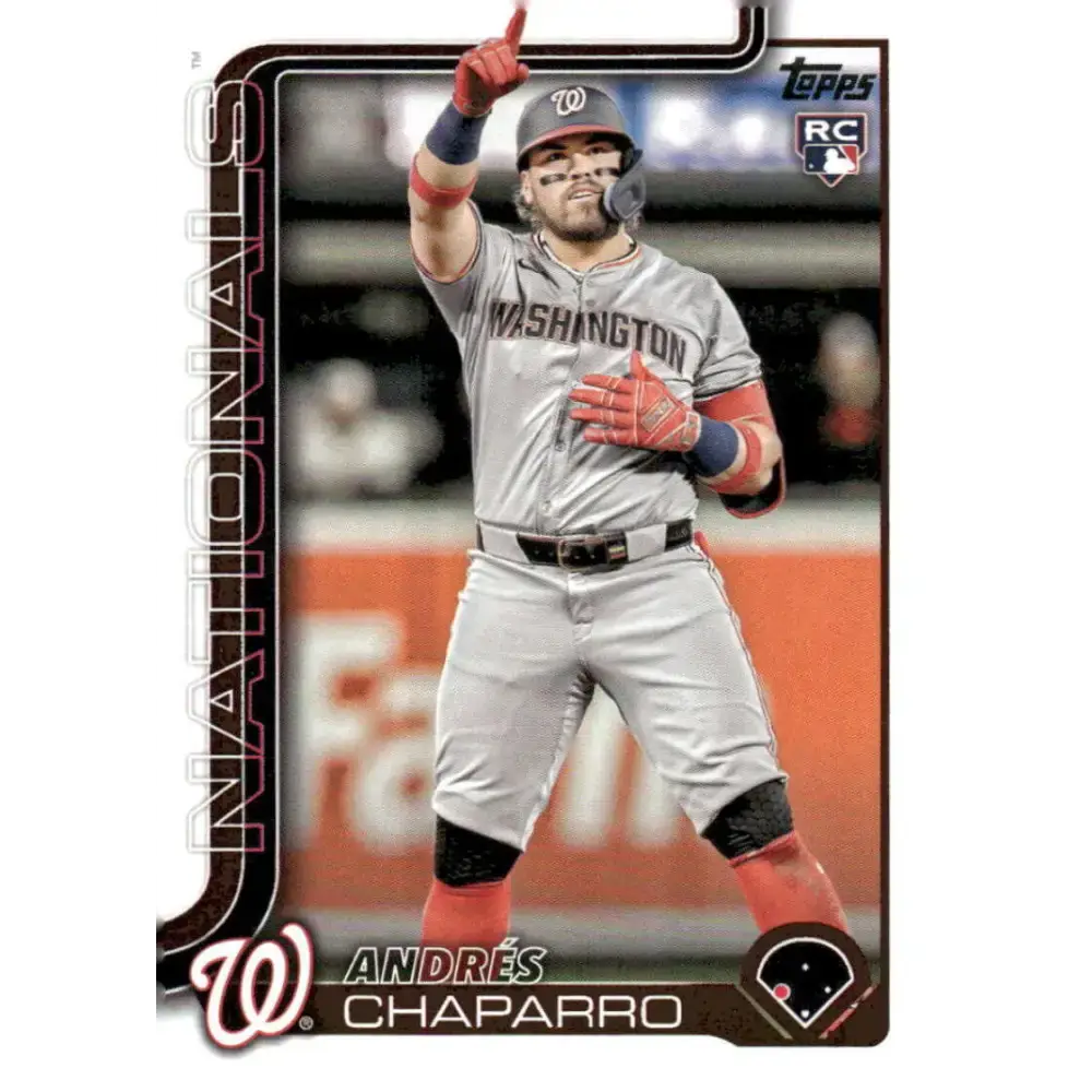 2025 Topps #167 Andres Chaparro NM-MT RC Rookie Washington Nationals Baseball Card - Baseball Card Single