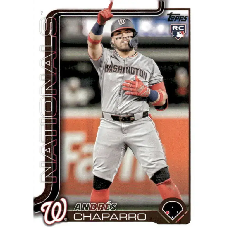 2025 Topps #167 Andres Chaparro NM-MT RC Rookie Washington Nationals Baseball Card - Baseball Card Single