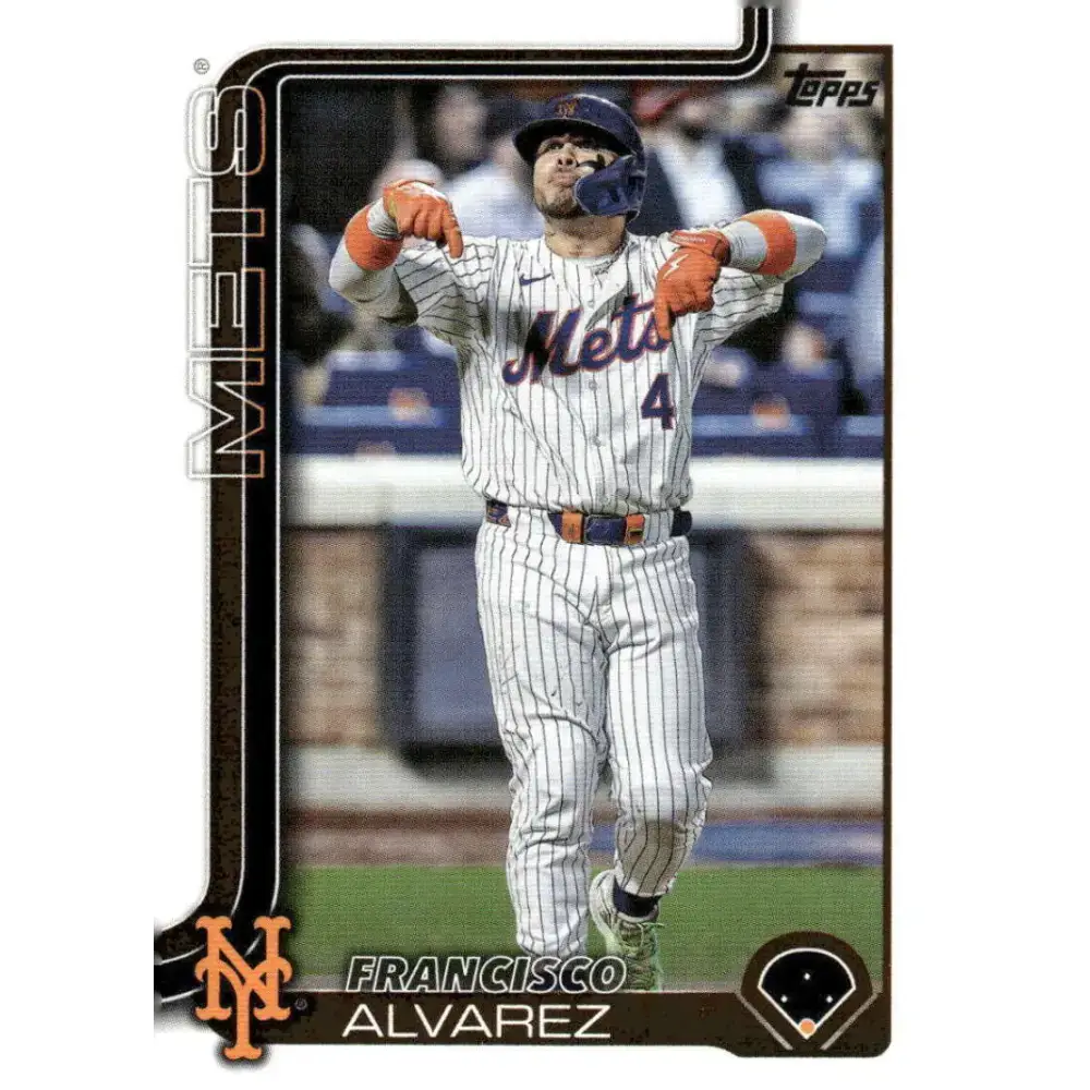 2025 Topps #171 Francisco Alvarez NM-MT New York Mets Baseball Card - Baseball Card Single