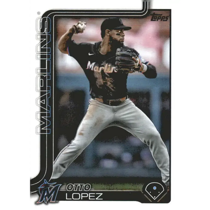 2025 Topps #172 Otto Lopez NM-MT Miami Marlins Baseball Card - Baseball Card Single