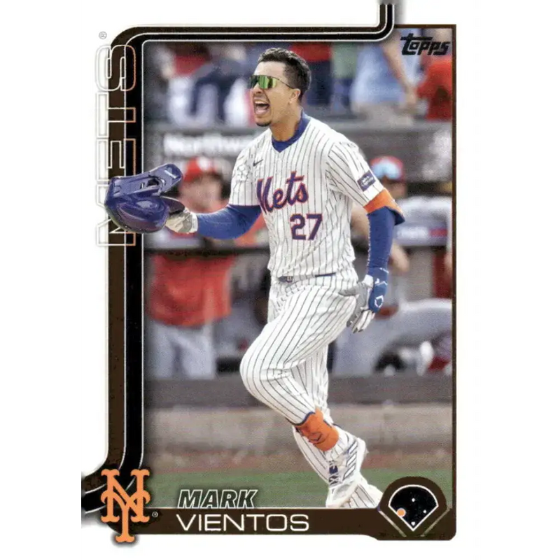 2025 Topps #174 Mark Vientos NM-MT New York Mets Baseball Card - Baseball Card Single