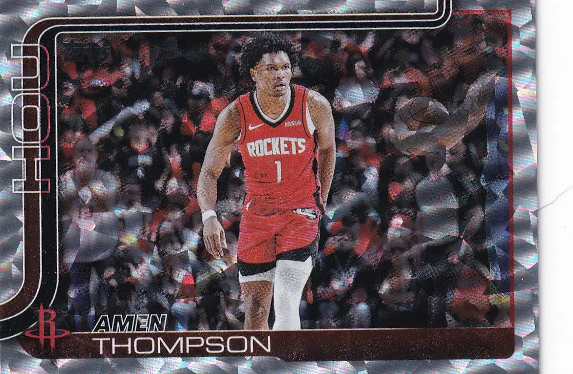 2025 TOPPS #176 AMEN THOMPSON DIAMONTE- HOUSTON ROCKETS