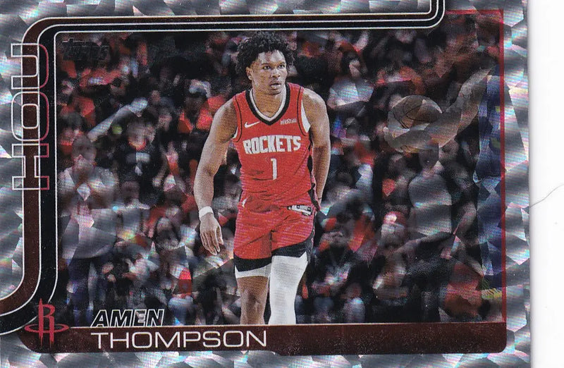2025 TOPPS #176 AMEN THOMPSON DIAMONTE- HOUSTON ROCKETS