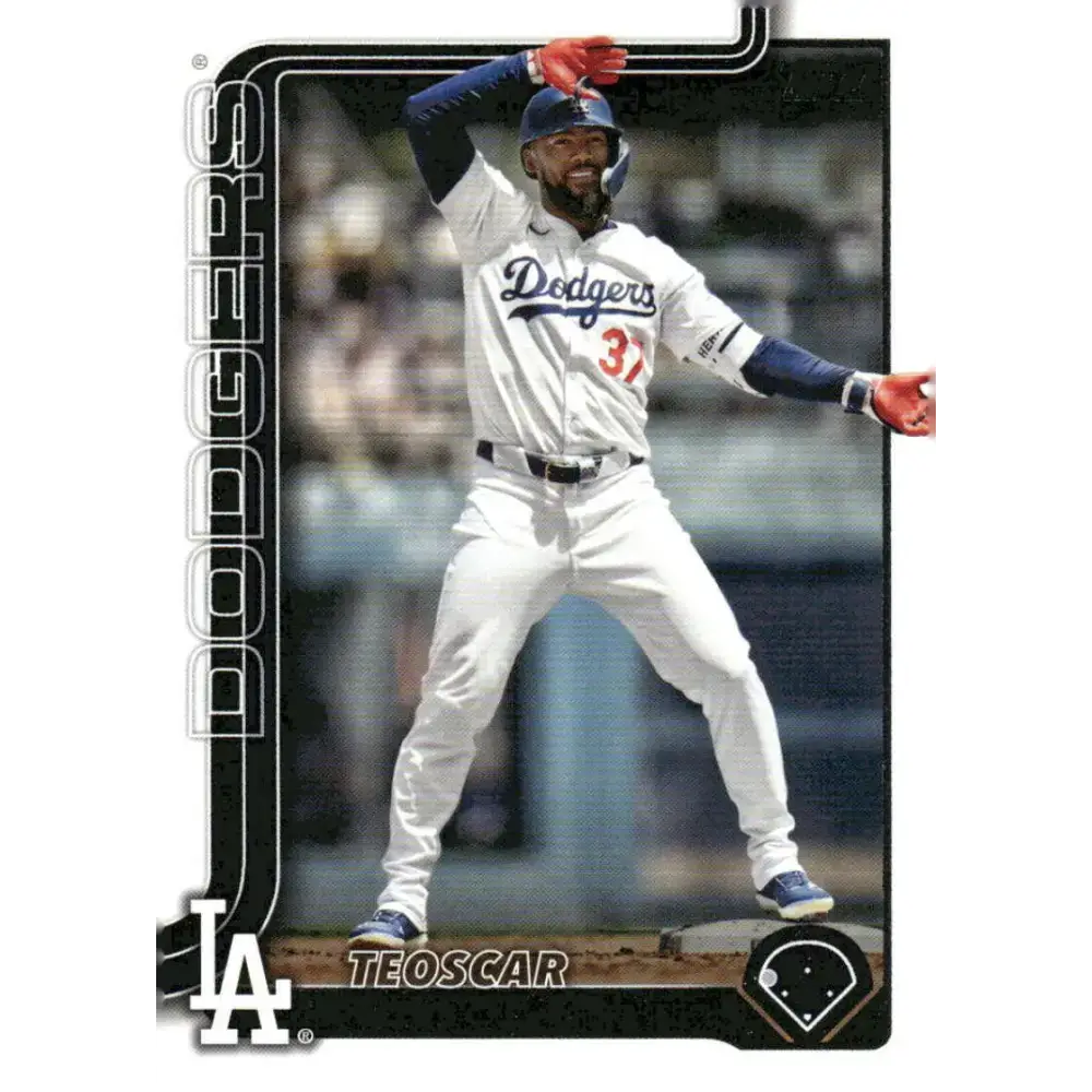 2025 Topps #176 Teoscar Hernandez NM-MT Los Angeles Dodgers Baseball Card - Baseball Card Single