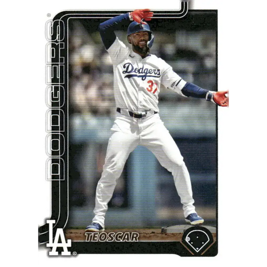 2025 Topps #176 Teoscar Hernandez NM-MT Los Angeles Dodgers Baseball Card - Baseball Card Single