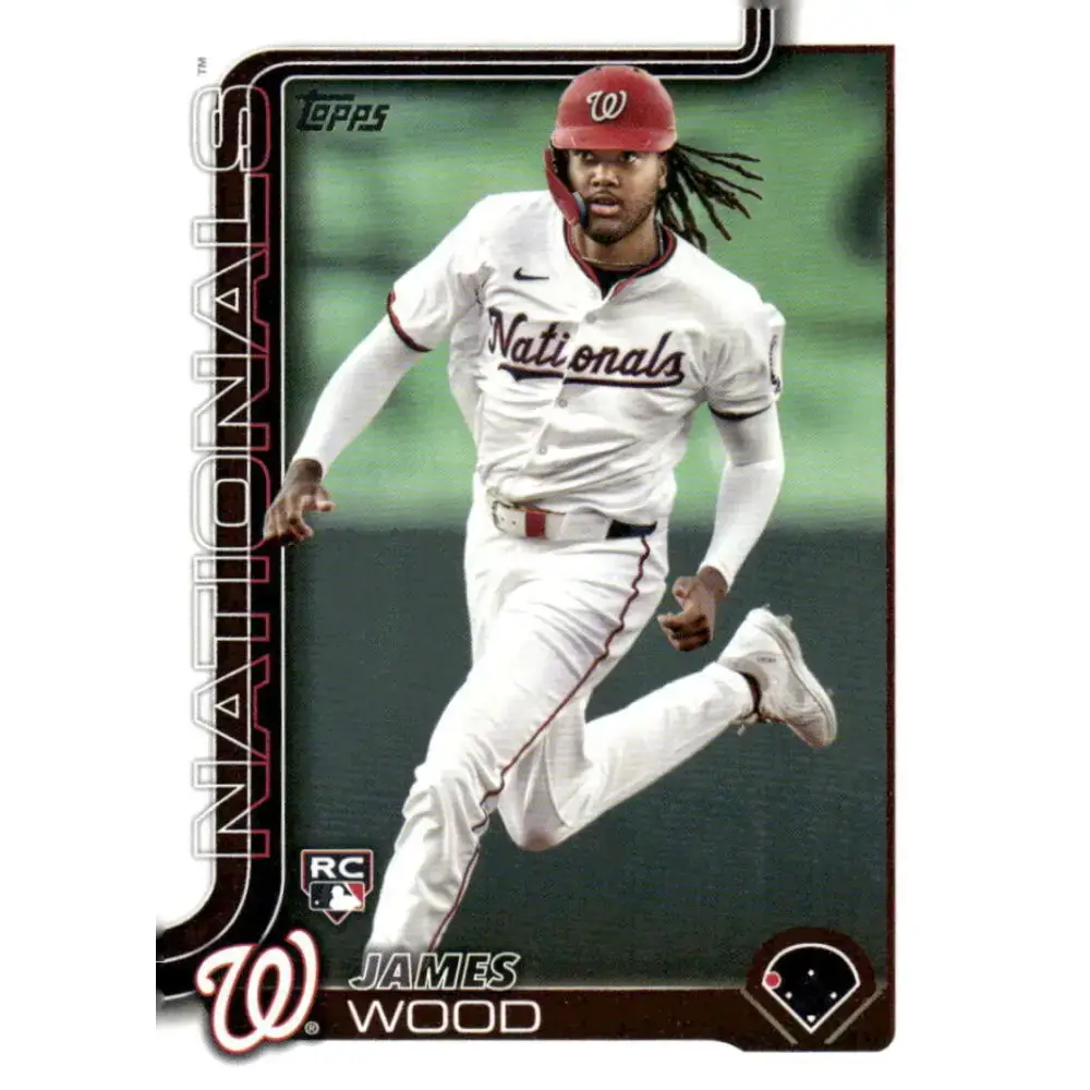 2025 Topps #181 James Wood NM-MT RC Rookie Washington Nationals Baseball Card