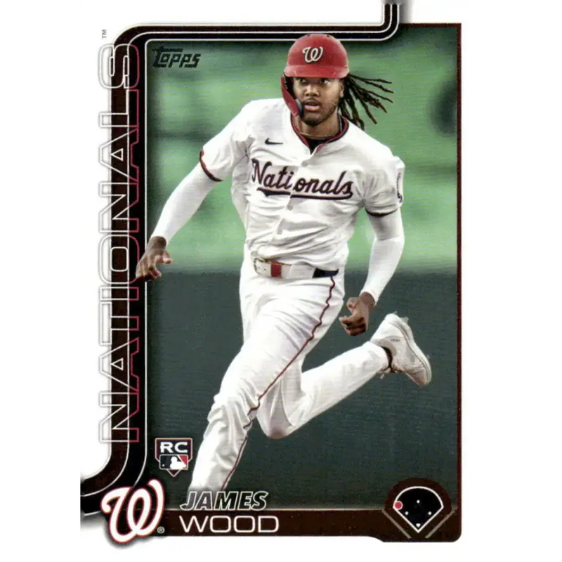 2025 Topps #181 James Wood NM-MT RC Rookie Washington Nationals Baseball Card