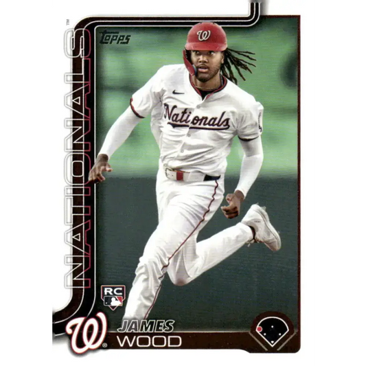 2025 Topps #181 James Wood NM-MT RC Rookie Washington Nationals Baseball Card - Baseball Card Single