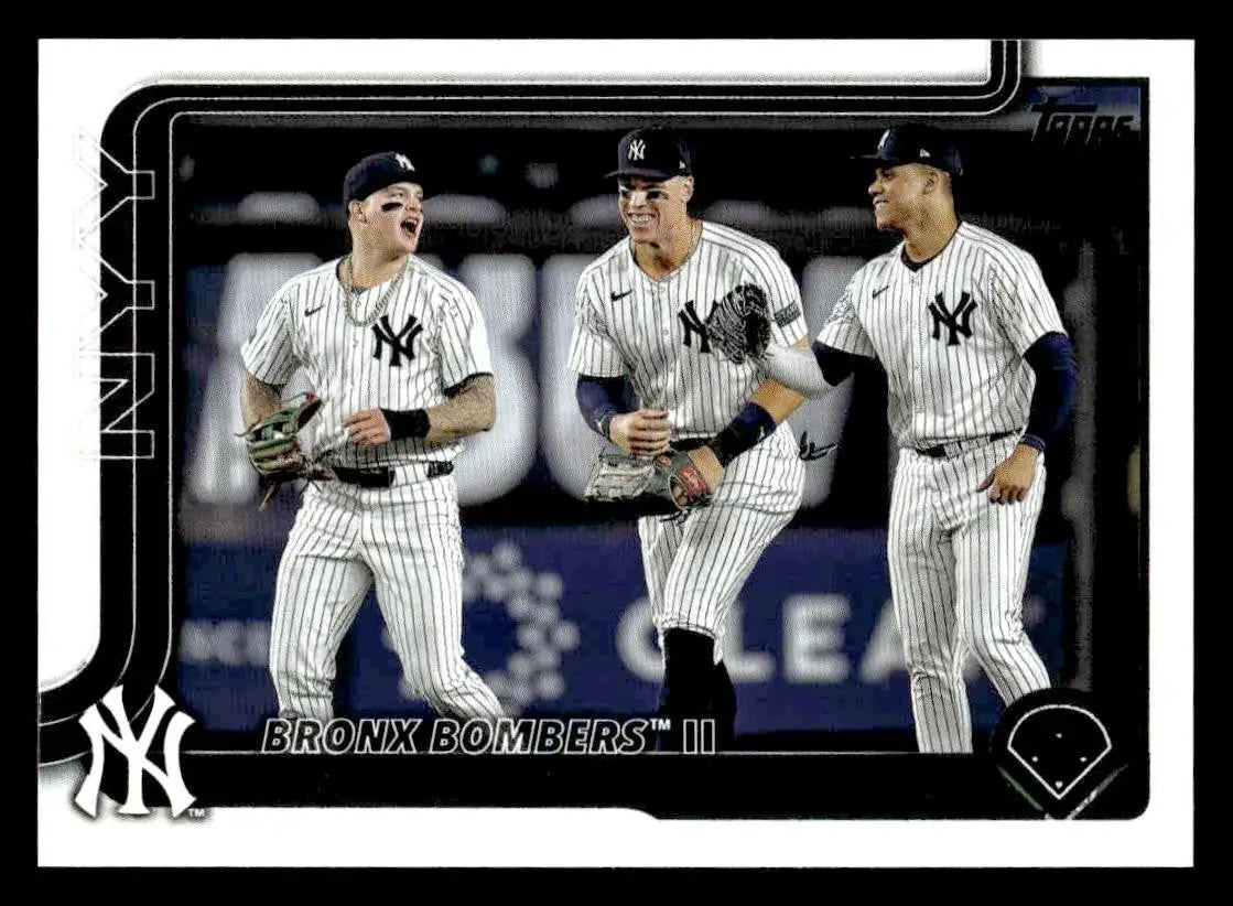 2025 Topps #184 Bronx Bombers II: Yankees Trio Eyes History - Baseball Card Single