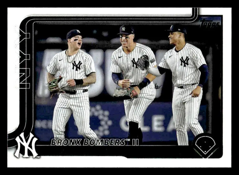2025 Topps #184 Bronx Bombers II: Yankees Trio Eyes History - Baseball Card Single