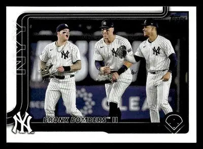 2025 Topps #184 Bronx Bombers II: Yankees Trio Eyes History - Baseball Card Single