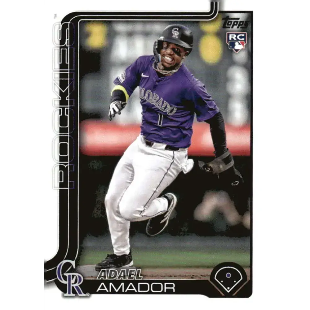2025 Topps #191 Adael Amador NM-MT RC Rookie Colorado Rockies Baseball Card - Baseball Card Single