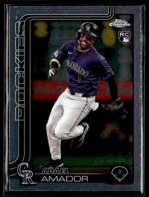 2025 Topps #191 Adael Amador Silver Crackle Foilboard - Baseball Card Single