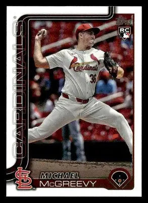 2025 Topps #193 Michael McGreevy - Baseball Card Single