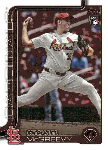 2025 Topps #193 Michael McGreevy NM-MT RC Rookie ID:76979 - Baseball Card Single