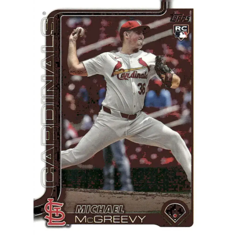 2025 Topps #193 Michael McGreevy NM-MT RC Rookie St Louis Cardinals Baseball Card - Baseball Card Single