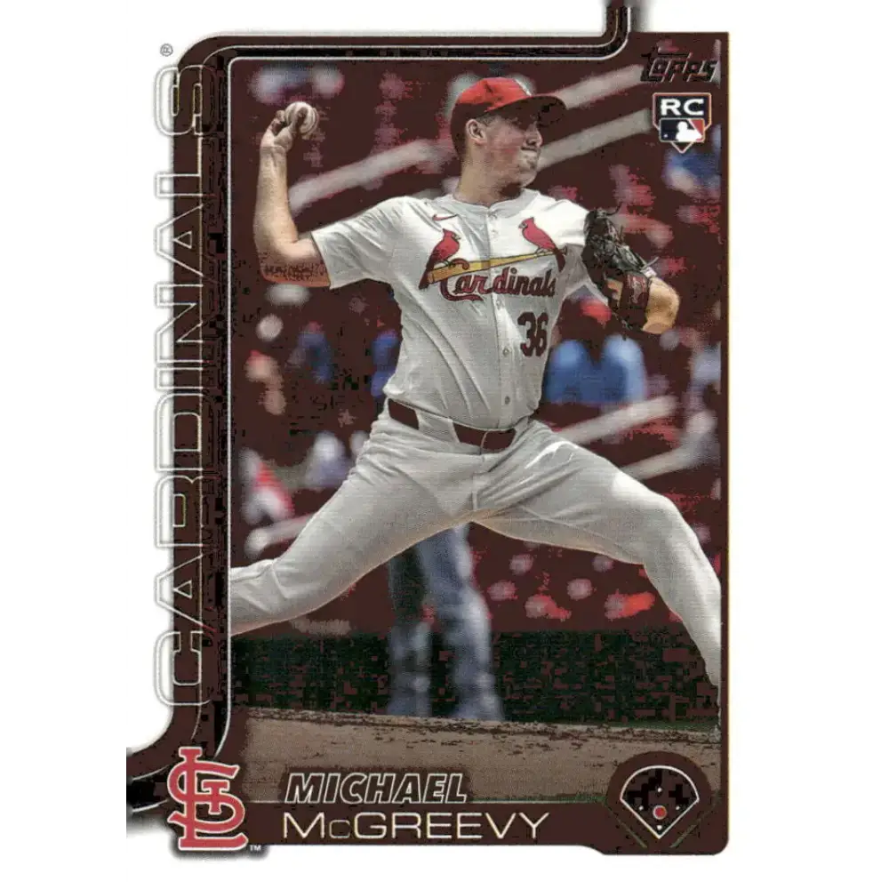 2025 Topps #193 Michael McGreevy NM-MT RC Rookie St Louis Cardinals Baseball Card - Baseball Card Single