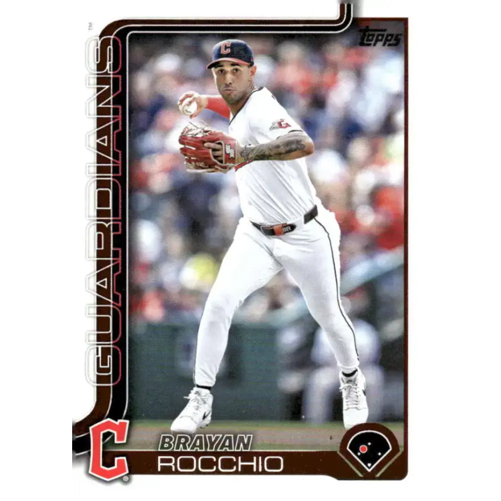 2025 Topps #194 Brayan Rocchio NM-MT Cleveland Guardians Baseball Card - Baseball Card Single