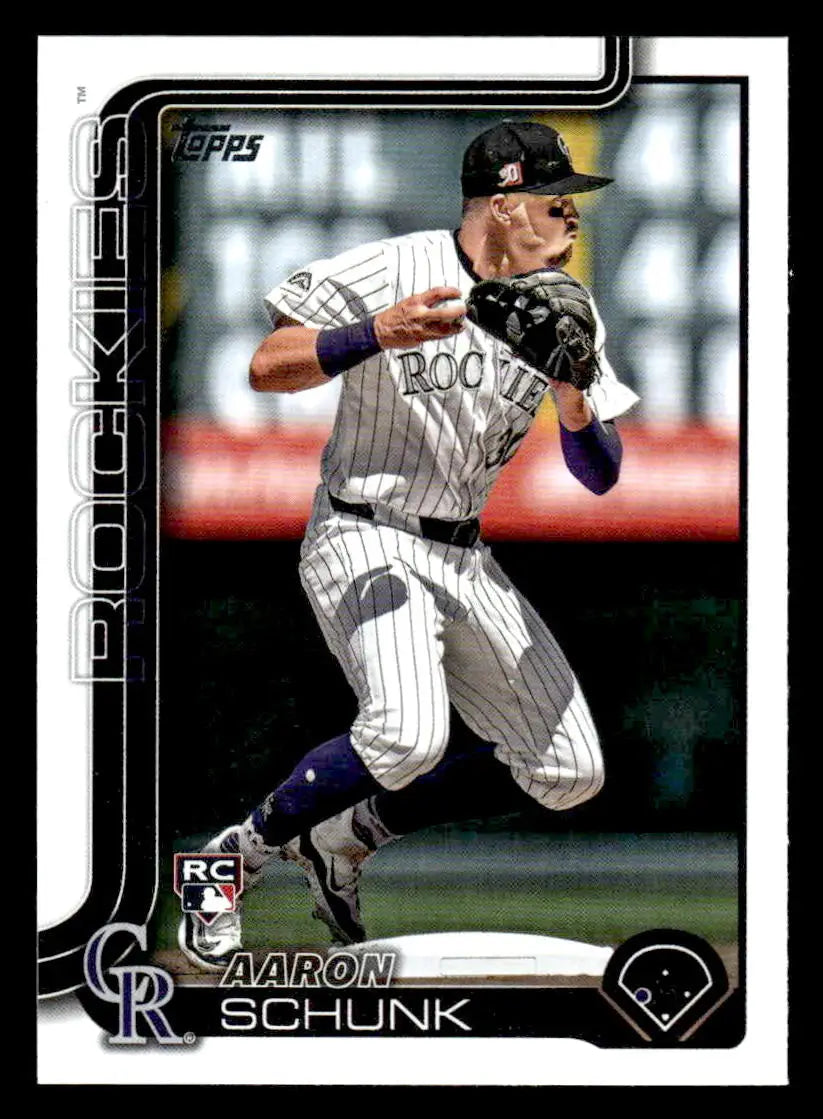 2025 Topps #196 Aaron Schunk - Baseball Card Single