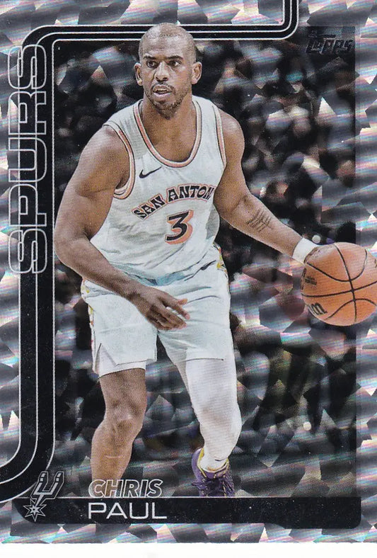 2025 TOPPS #198 CHRIS PAUL DIAMONTE- SAN ANTONIO SPURS - Basketball Card Single