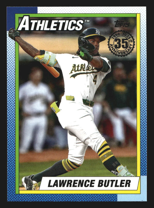 2025 Topps 1990 35th Anniversary Lawrence Butler #90B2-36 Athletics - Baseball Card Single
